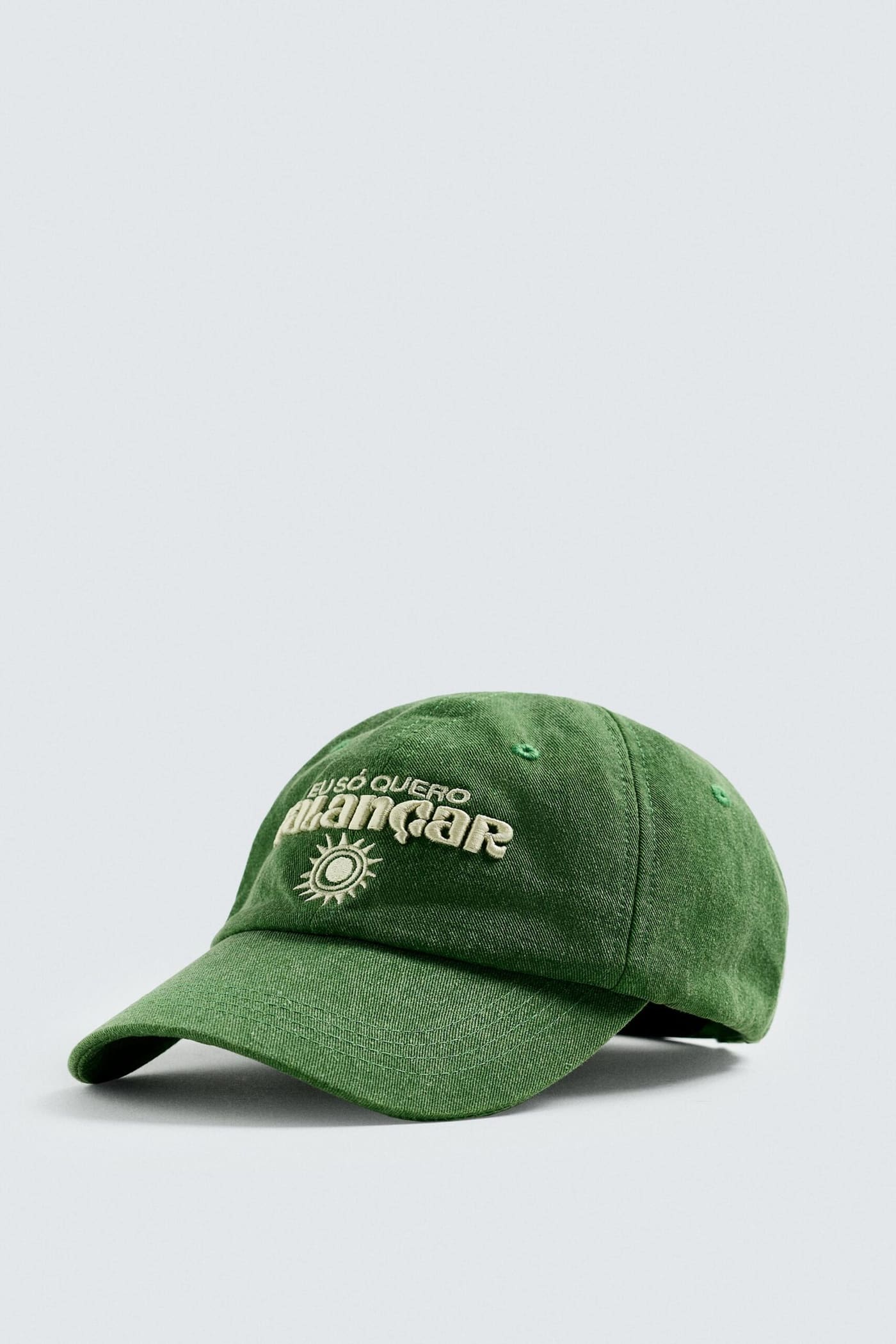 Contrast Embroidery Cap - Image 1
