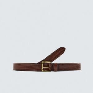 Vintage Effect Leather Belt