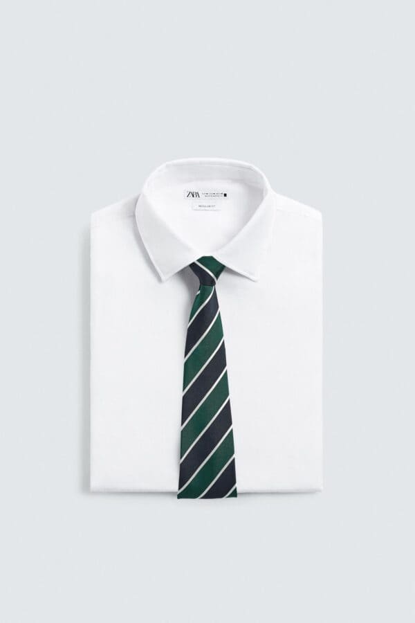 100% Silk Striped Tie - Image 3